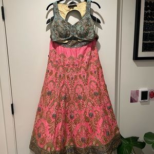 Eye catching Designer Jade Bombay collection Lehnga, reception wear.